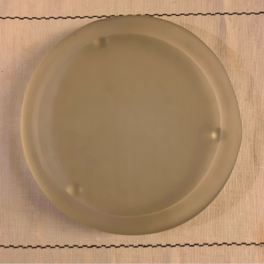 4/$15 One frosted candle plate